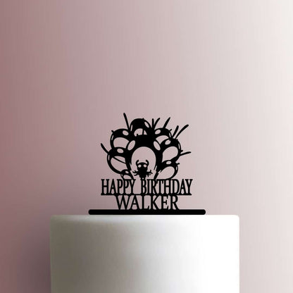 Custom Hollow Knight Abyss Shriek Happy Birthday Name - Acrylic Cake Topper