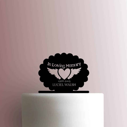 Custom In Loving Memory Name Years - Acrylic Cake Topper