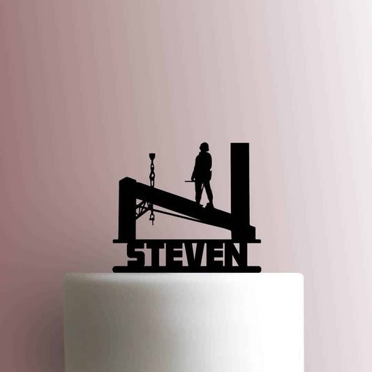 Custom Iron Worker Name - Acrylic Cake Topper