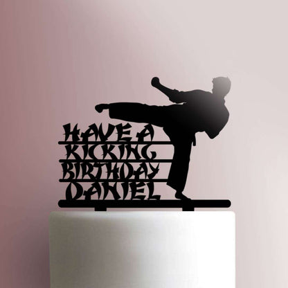 Custom Karate Happy Birthday- Acrylic Cake Topper