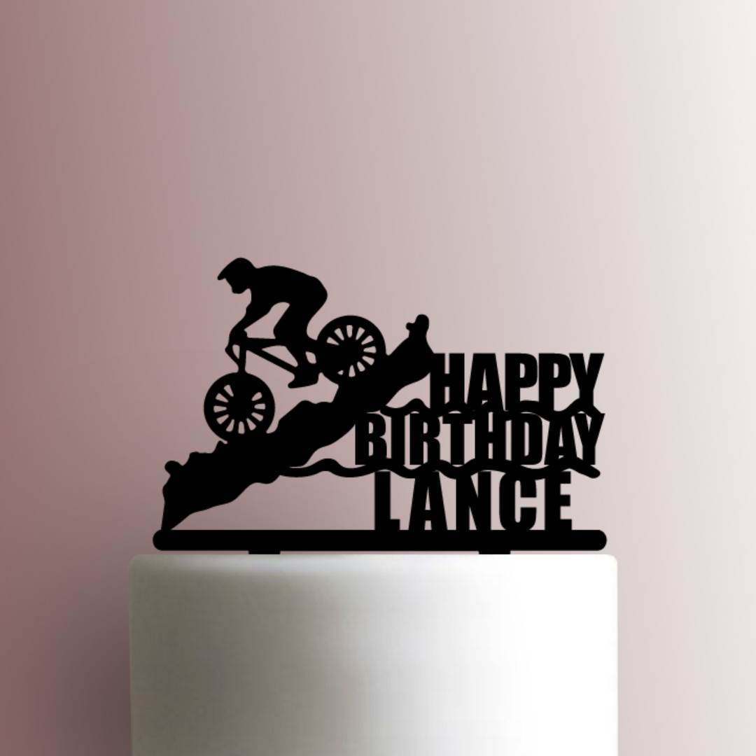 Custom Mountain Bike - Acrylic Cake Topper