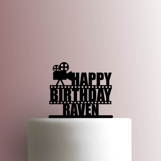 Custom Movie Happy Birthday Name - Acrylic Cake Topper