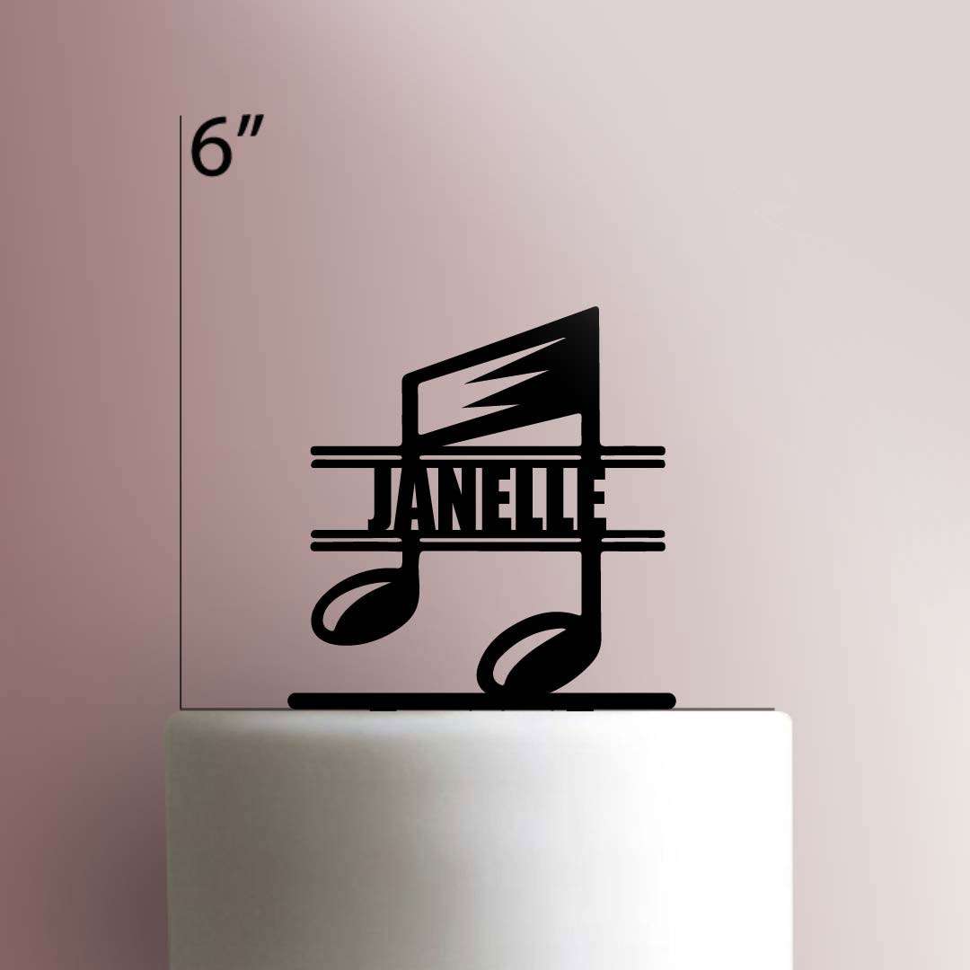 Custom Music Note- Acrylic Cake Topper