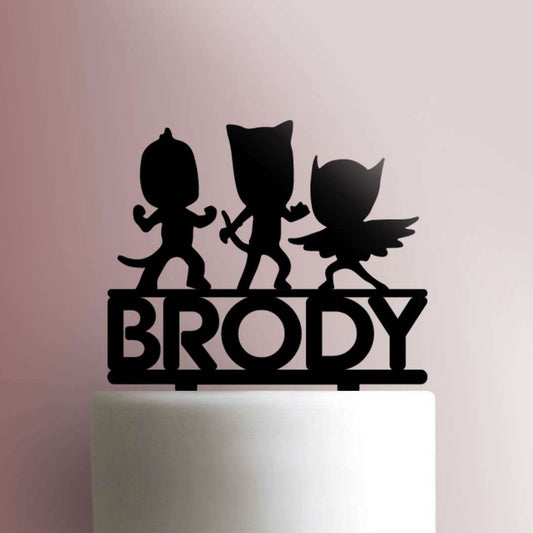 Custom PJ Masks- Acrylic Cake Topper