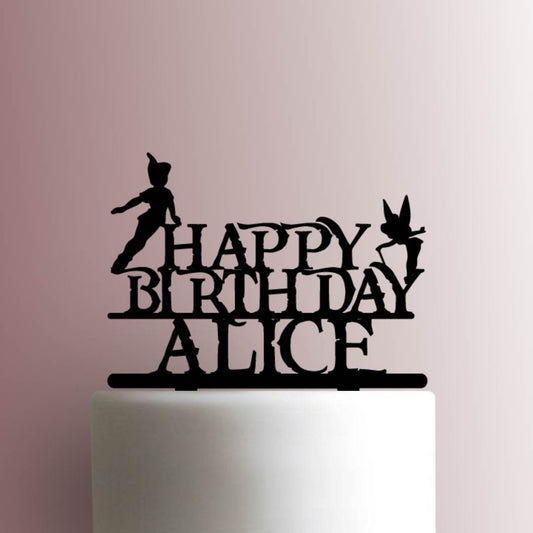 Custom Peter Pan Happy Birthday - Acrylic Cake Topper