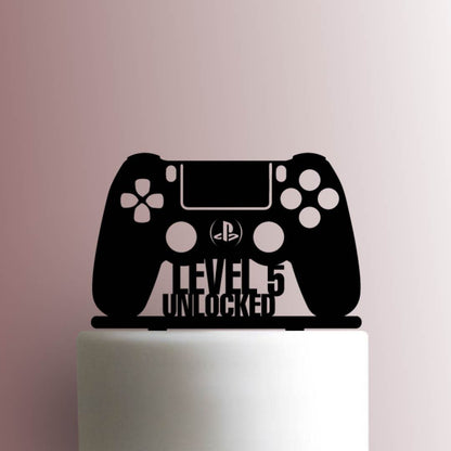 Custom Playstation Controller Level Age Unlocked - Acrylic Cake Topper