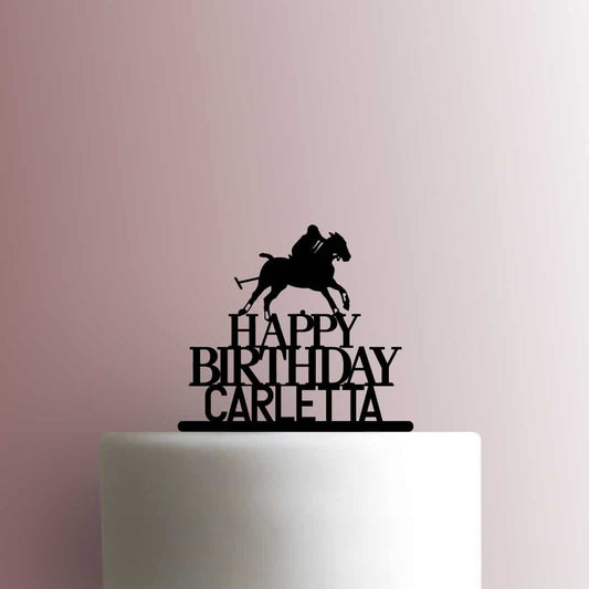 Custom Polo Happy Birthday Name - Acrylic Cake Topper