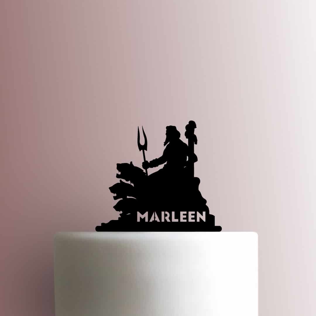 Custom Poseidon Name - Acrylic Cake Topper