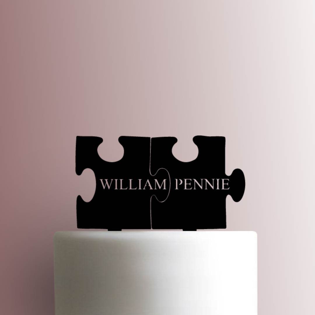 Custom Puzzle Names - Acrylic Cake Topper