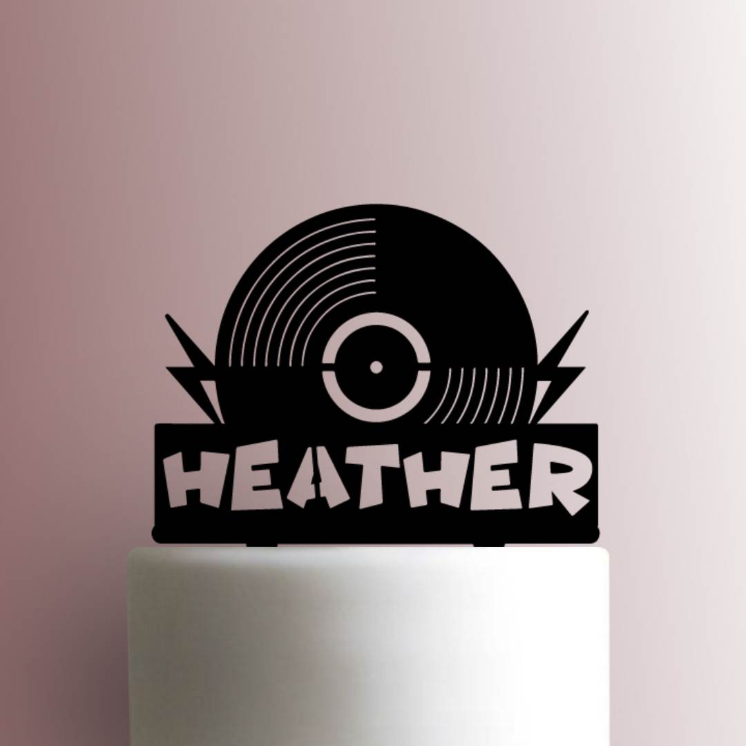 Custom Record - Acrylic Cake Topper