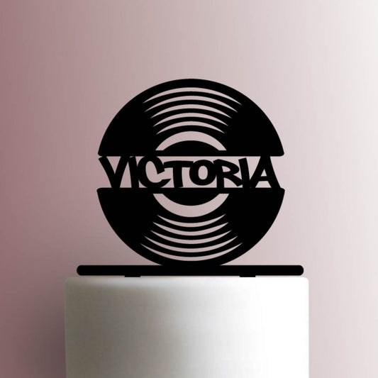 Custom Record Name - Acrylic Cake Topper