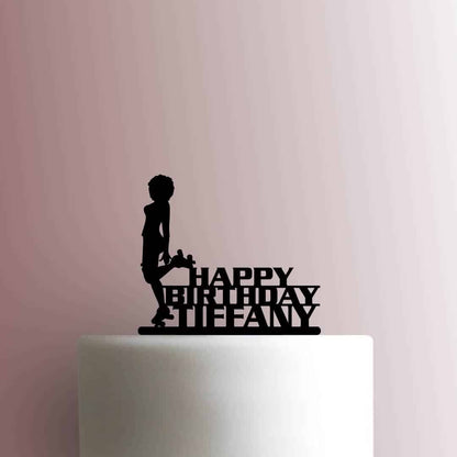 Custom Roller Skater Happy Birthday Name - Acrylic Cake Topper