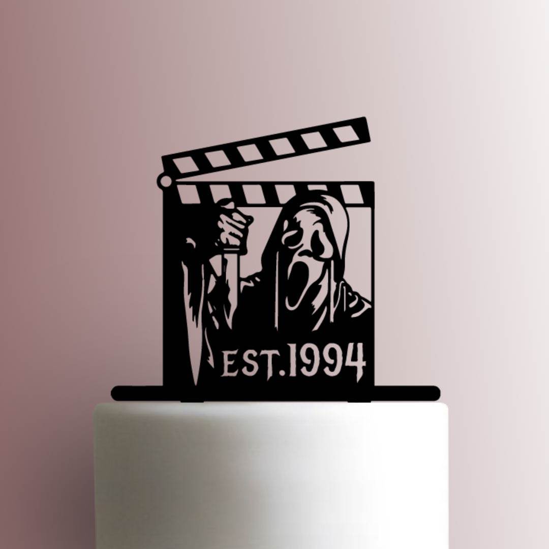 Custom Scream ? Ghostface Year - Acrylic Cake Topper