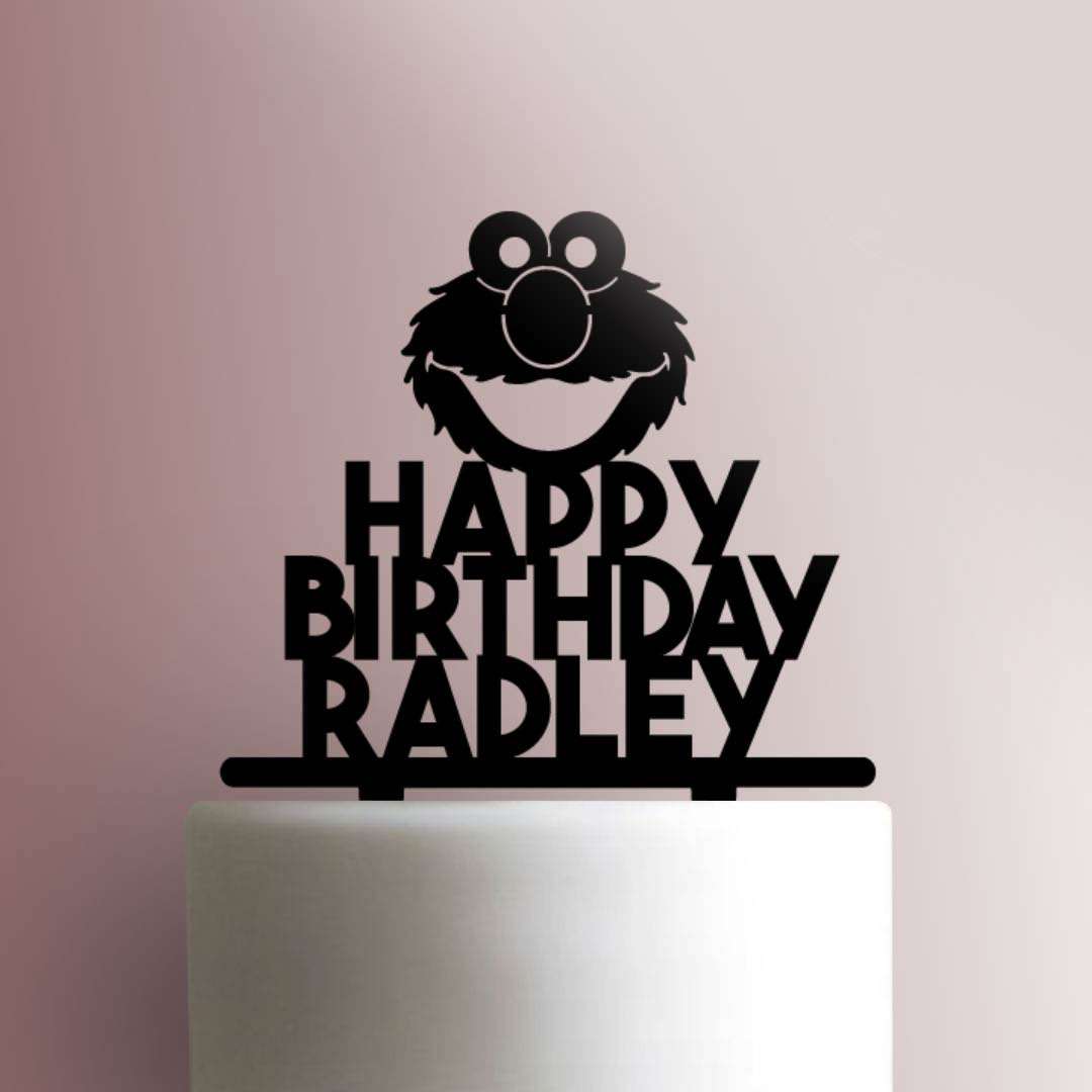 Custom Sesame Street ? Elmo- Acrylic Cake Topper
