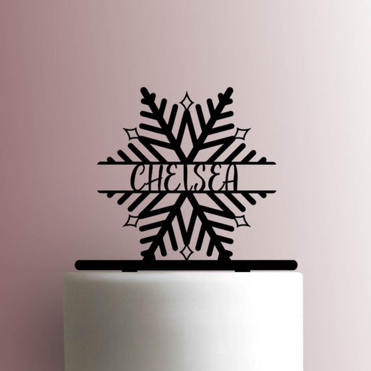 Custom Snowflake Name - Acrylic Cake Topper