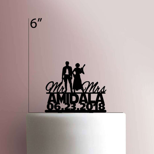 Custom Star Wars ? Mr. and Mrs.- Acrylic Cake Topper