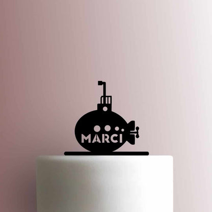 Custom Submarine Name - Acrylic Cake Topper