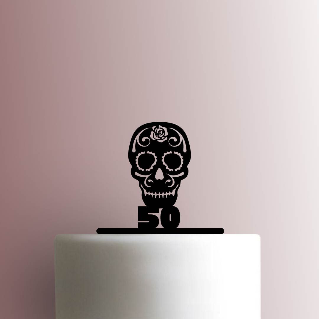 Custom Sugar Skull Age - Acrylic Cake Topper
