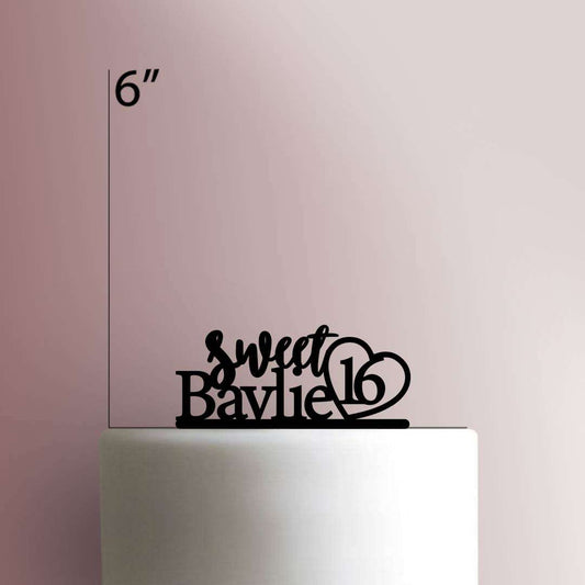 Custom Sweet 16- Acrylic Cake Topper