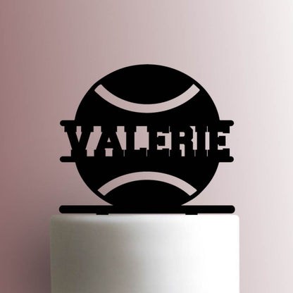Custom Tennis Ball Name - Acrylic Cake Topper