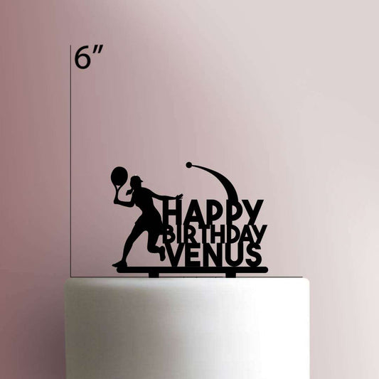 Custom Tennis Happy Birthday- Acrylic Cake Topper