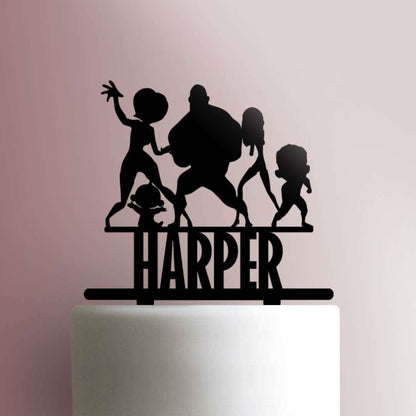 Custom The Incredibles- Acrylic Cake Topper