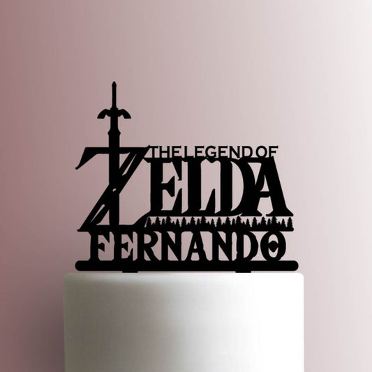 Custom The Legend of Zelda Name - Acrylic Cake Topper