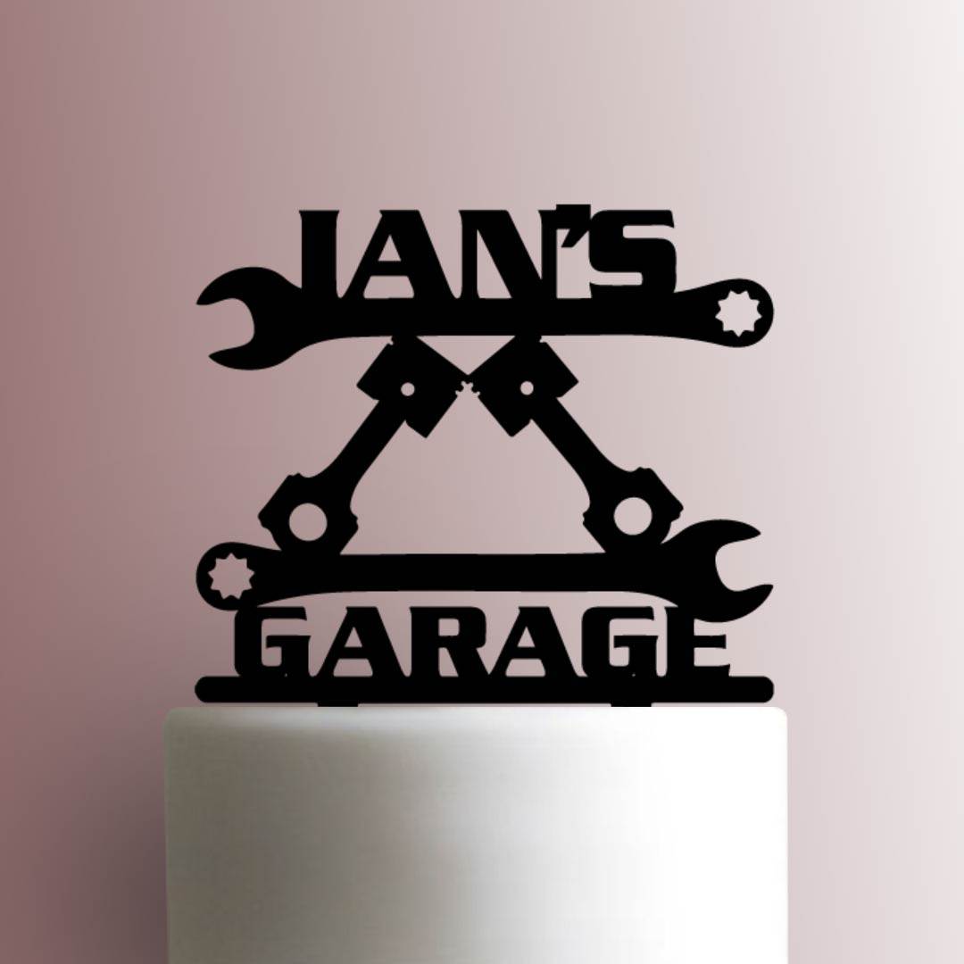 Custom Tool Garage Name - Acrylic Cake Topper