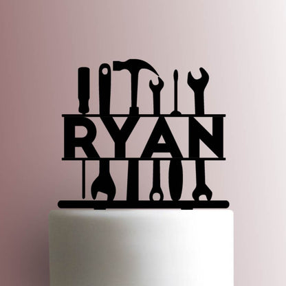 Custom Tools Name - Acrylic Cake Topper