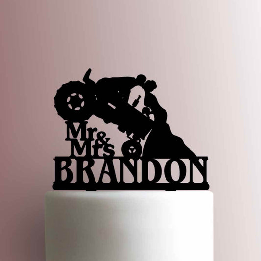 Custom Tractor Wedding Name - Acrylic Cake Topper