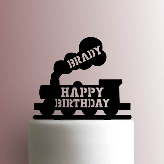 Custom Train Happy Birthday - Acrylic Cake Topper
