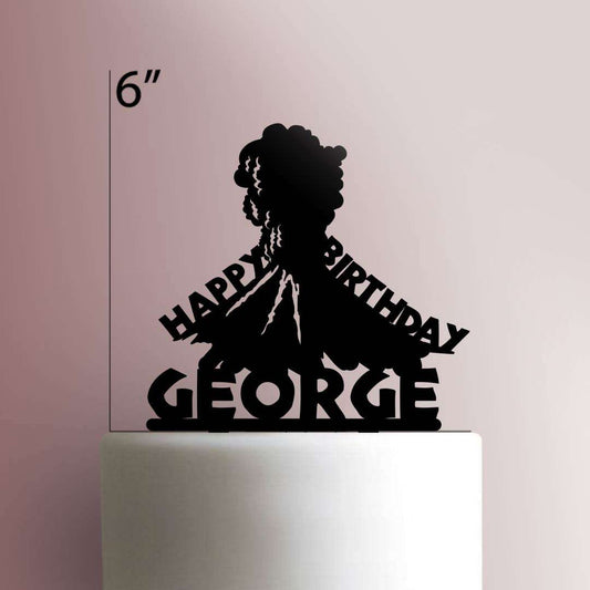 Custom Volcano Happy Birthday- Acrylic Cake Topper