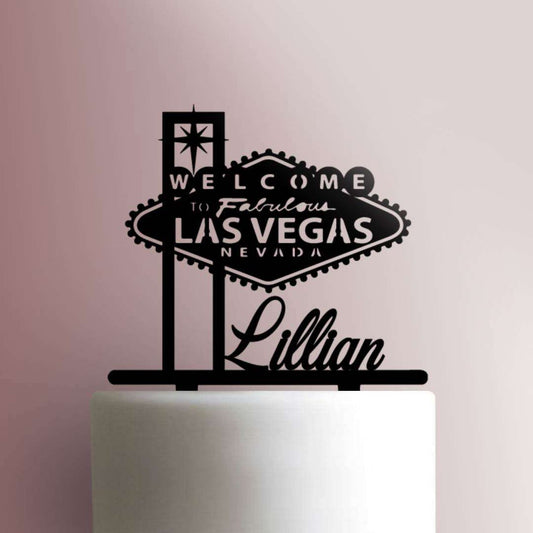 Custom Welcome to Fabulous Las Vegas- Acrylic Cake Topper