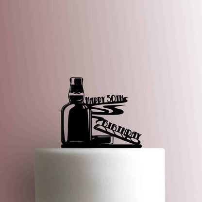 Custom Whiskey and Cigar Age - Acrylic Cake Topper