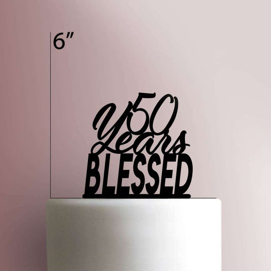 Custom Years Blessed- Acrylic Cake Topper