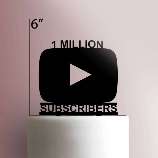 Custom YouTube- Acrylic Cake Topper