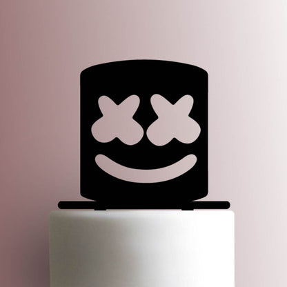 DJ Marshmello Head - Acrylic Cake Topper
