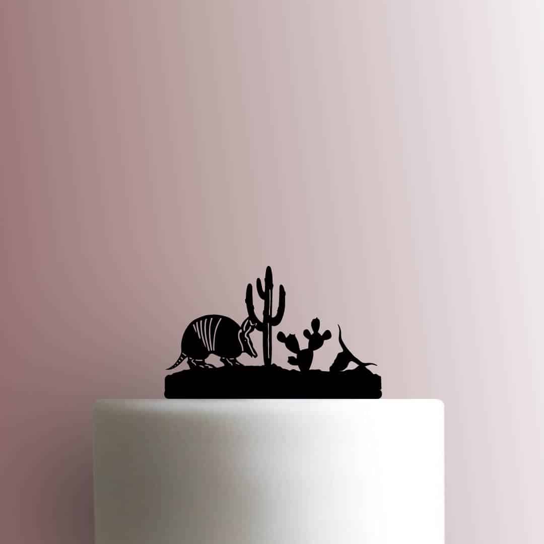 Desert Scene - Acrylic Cake Topper