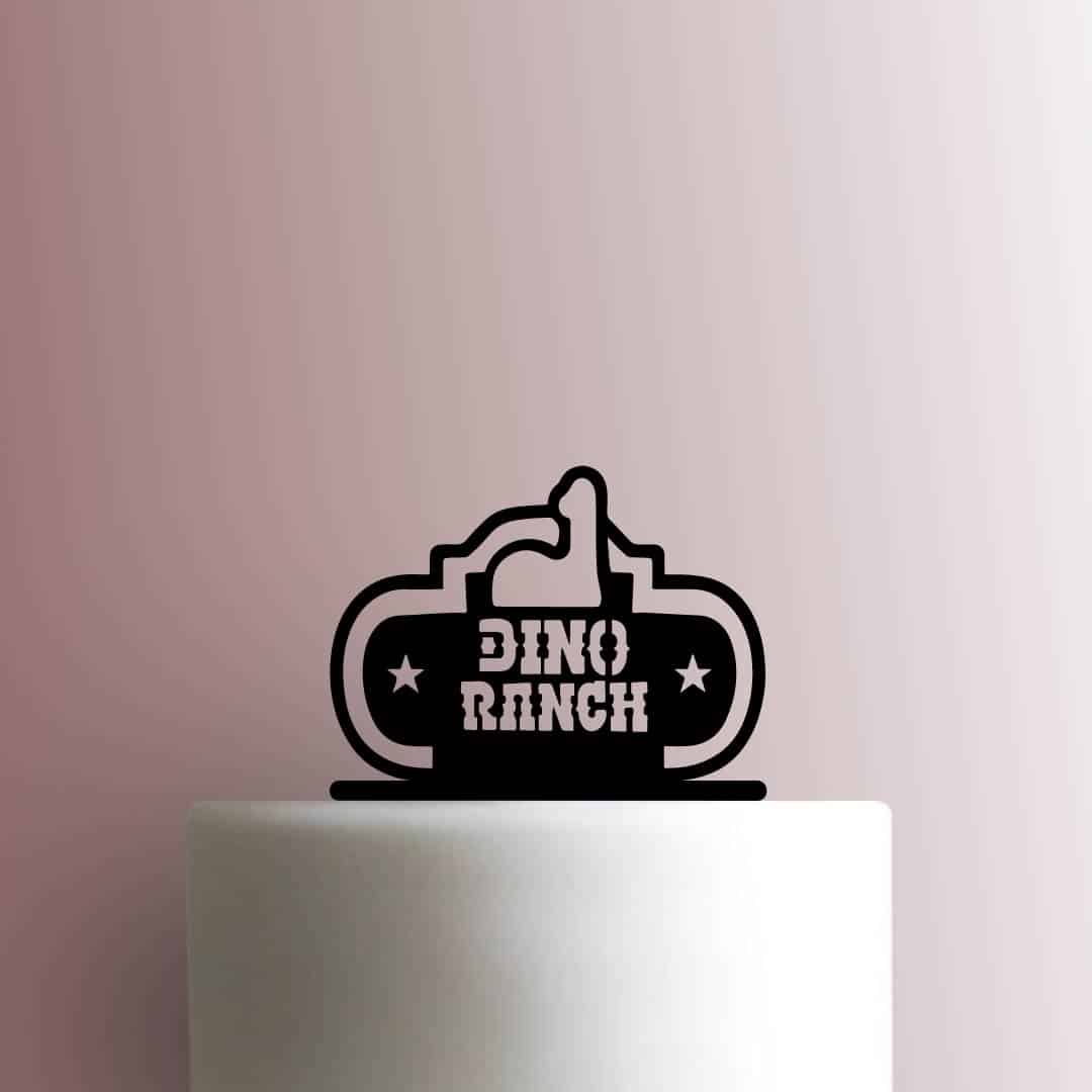 Dino Ranch Logo - Acrylic Cake Topper