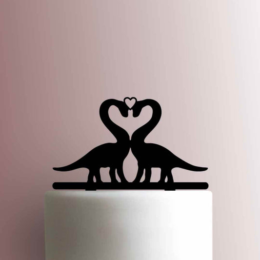 Dinosaur ? Brontosaurus Heart - Acrylic Cake Topper