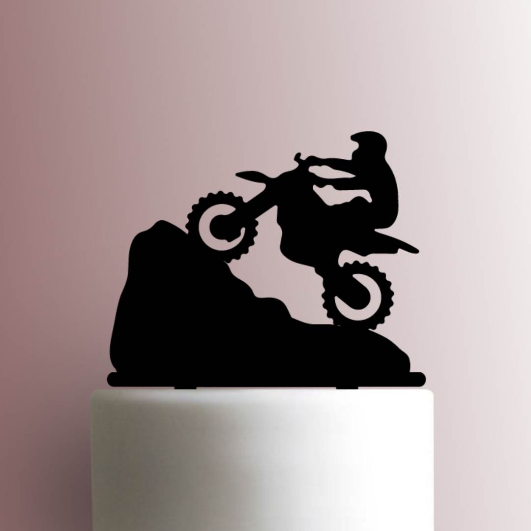 Dirt Bike Rider - Acrylic Cake Topper