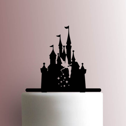 Disney Castle Tinkerbell Cameo - Acrylic Cake Topper