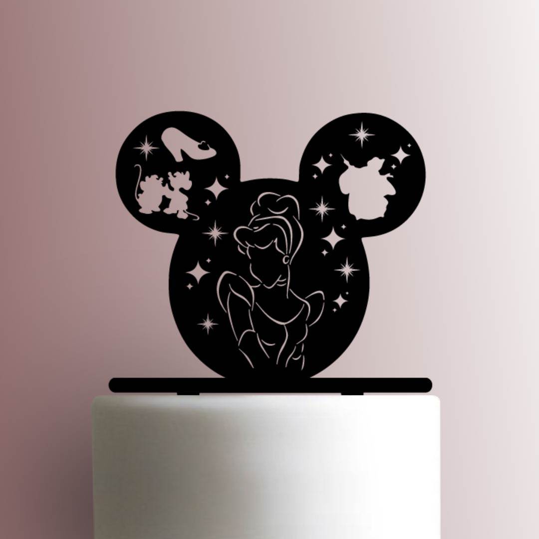 Disney Ears Cameo ? Cinderella - Acrylic Cake Topper