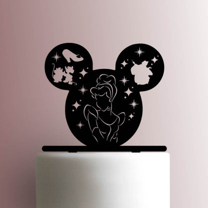 Disney Ears Cameo ? Cinderella - Acrylic Cake Topper