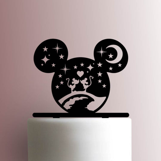Disney Ears Cameo ? Mickey and Minnie Mouse - Acrylic Cake Topper