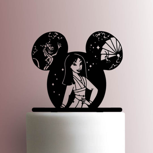 Disney Ears Cameo ? Mulan - Acrylic Cake Topper