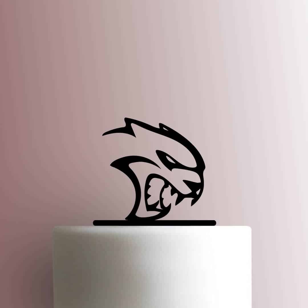 Dodge Hellcat Logo - Acrylic Cake Topper