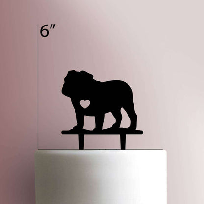 Dog ? English Bulldog- Acrylic Cake Topper