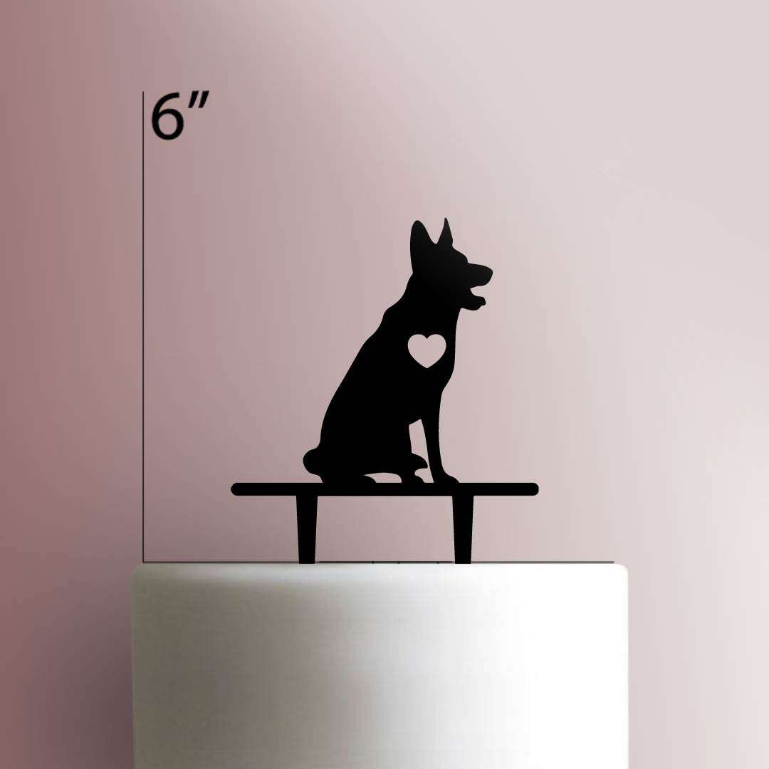 Dog ? German Shepard- Acrylic Cake Topper
