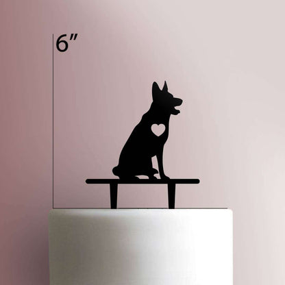 Dog ? German Shepard- Acrylic Cake Topper